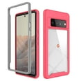 thumbnail image 1 of Allytech Case for Google Pixel 6 Pro Cover [Not Fit Pixel 6], Slim Thin Flexible TPU Clear Transparent Back Shock-Absorbing Anti-Scratch PC Front Frame Case for Google Pixel 6 Pro 2021(6.7"), Rose, 1 of 7