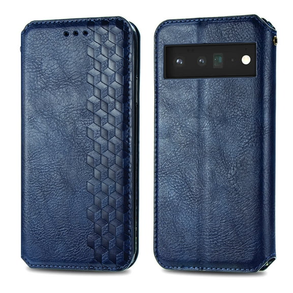 Allytech Case for Google Pixel 8 Pro 6.7", Pixel 8 Pro Wallet Case 2023, PU Leather Stand Mangetic Closure Slim Fit Vintage Phone Case for Google Pixel 8 Pro - Blue