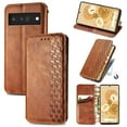 thumbnail image 1 of Allytech Case for Google Pixel 8 Pro 6.7", Pixel 8 Pro Wallet Case 2023, PU Leather Stand Mangetic Closure Slim Fit Vintage Phone Case for Google Pixel 8 Pro - Brown, 1 of 6