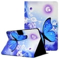 thumbnail image 1 of Allytech Case for Kindle Fire HD 10.1" 11th Gen 2021/ Fire HD 10 Plus 2021(11th Gen), PU Leather Anti-Shock Kickstand Card Slots Holder Wallet Protective Case for Amazon Fire HD 10.1", Blue Butterfly, 1 of 6