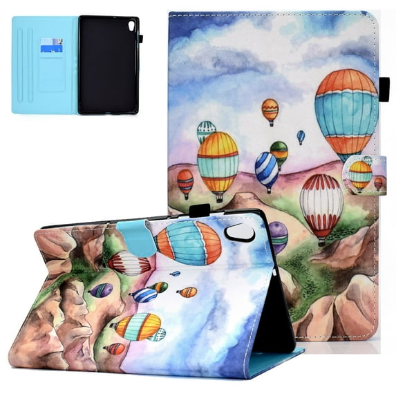 Allytech Case for Lenovo Tab M10 HD (2nd Gen), Folding Folio Ultra-Thin Smart PU Leather Stand Case Cover for Lenovo Tab M10 HD Gen 2 TB-X306F / TB-X306X (Not for M10 HD 1st Gen), Balloon