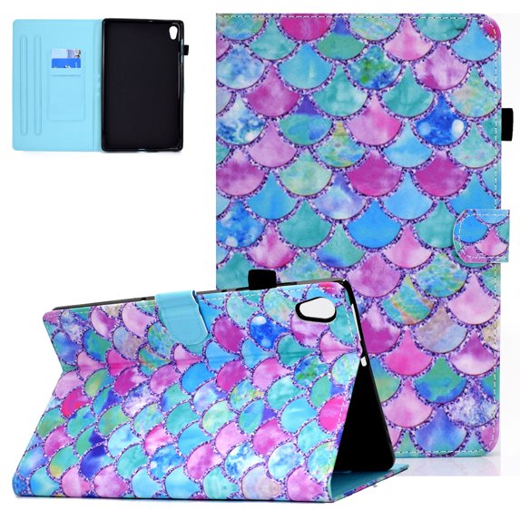 Allytech Case for Lenovo Tab M10 HD 2nd Gen (TB-X306X) / Smart Tab M10 HD 2nd Gen (TB-X306F) 10.1" 2020, Flip Stand Defender Book Cover Case for Lenovo Tab M10 HD 2nd Gen 10.1" Tablet 2020, Fish Scale