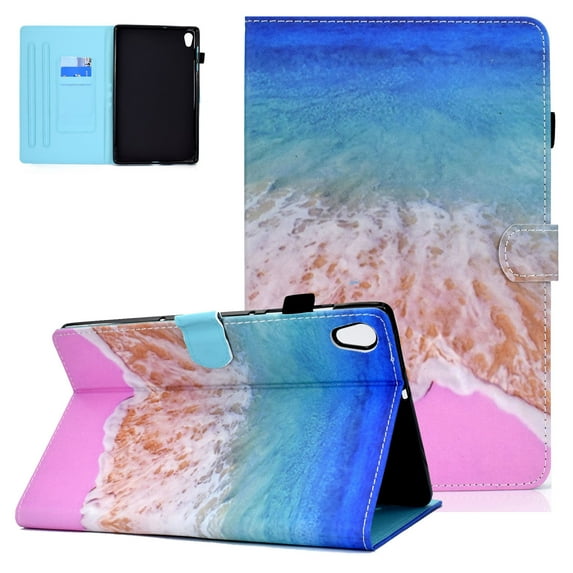 Allytech Case for Lenovo Tab M10 HD 2nd Gen (TB-X306X)/Smart Tab M10 HD 2nd Gen (TB-X306F) 10.1" 2020, Lightweight Slim Shell Stand Cover with Auto Sleep/Wake for Lenovo Tab M10 HD 2nd Gen,Pink Beach