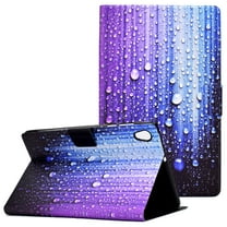 Allytech Case for Lenovo Tab M10 HD 2nd Gen (TB-X306X/TB-X306F), Kickstand PU Leather Shockproof Flip Wallet Auto Sleep Wake Case for Lenovo Tab M10 HD 2nd Gen 10.1" 2020, Water Droplets