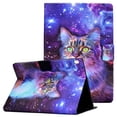 thumbnail image 1 of Allytech Case for Lenovo Tab M10 HD TB-X505F TB-X505L/ Tab M10 10.1"(TB-X605F), Kickstand PU Leather Shockproof Flip Wallet Auto Sleep Wake Case for Lenovo Tab TB-X505F/X505L/X605F, Galaxy Cat, 1 of 6