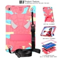 thumbnail image 1 of Allytech Case for Lenovo Tab M10 Plus 3rd Gen 10.6" 2022 TB-125F/128F, Rugged Case with Hidden Kickstand & Adjustable Shoulder Strap, Thickned Silicon Edges Shockproof Case - Rainbow+Rose, 1 of 6