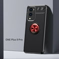 thumbnail image 1 of Allytech Case for One Plus 9 Pro 2021 Released, Build with Kickstand Compatible with Car Braket Flexible TPU Slim Shell Shockproof Protection Case Cover for One Plus 9 Pro, Black/Red, 1 of 1