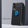 thumbnail image 1 of Allytech Case for One Plus 9 Pro 2021 Released, Build with Kickstand Compatible with Car Braket Flexible TPU Slim Shell Shockproof Protection Case Cover for One Plus 9 Pro, Black/Blue, 1 of 1