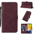 thumbnail image 1 of Allytech Case for Samsung Galaxy A03 Cover with Card Holder Folio Wallet Case, Kickstand PU Leather Magnetic Closure Soft TPU Back Protective Cover with Hand Strap for Galaxy A03, Winered, 1 of 3