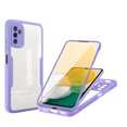 thumbnail image 1 of Allytech Case for Samsung Galaxy A14 5G 6.6 inch 5G (2023), Built-in Screen Protector Full Body Protective Dual-Layer Rugged Clear TPU Back Cover with Silicone Bumper Case for Galaxy A14 5G, Purple, 1 of 8