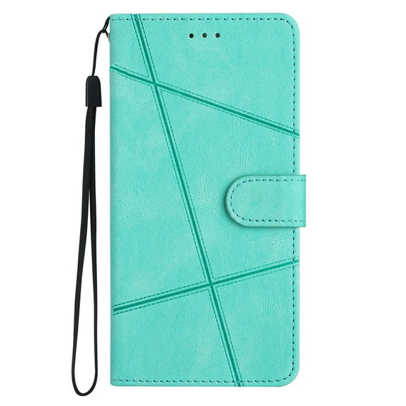 Allytech Case for Samsung Galaxy A32 5G Cover, Durable PU Leather Magnetic Snap Wrist Strap Card Holder Phone Flip Stand Wallet Case for Galaxy A32 5G 6.5 inch 2021, Green
