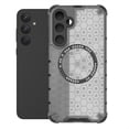 thumbnail image 1 of Allytech Case for Samsung Galaxy A55, Non-Yellowing Anti-Scratch Slim Thin Translucent Honeycomb Heat Dissipation Dual-Layer Drop Protection Bumper Case Cover Compatible with MagSafe, Black, 1 of 10