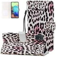 thumbnail image 1 of Allytech Case for Samsung Galaxy A71 4G Version(NOT Fit A71 5G), Card Holder Kickstand Anti-Scratch Magnet Closure Wrist Strap PU Leather Protective Cover for Galaxy A71 4G 6.7", Leopard, 1 of 2