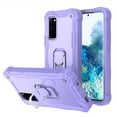 thumbnail image 1 of Allytech Case for Samsung Galaxy S20FE 5G 6.5 inch, Three Layer Hybrid Hard PC Soft TPU Rubber Shockproof Kickstand Heavy Duty Case for Galaxy S20 FE 5G 2020 Release(6.5"), Purple, 1 of 5