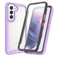 thumbnail image 1 of Allytech Case for Samsung Galaxy S22 Plus 5G 6.6" (2022), Built-in Screen Protector Full Body Shockproof Anti-Slip Rugged TPU Slide Transparent Back Shell Cover for Galaxy S22 Plus 2022, Purple, 1 of 3