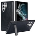 thumbnail image 1 of Allytech Case for Samsung Galaxy S22 Ultra, Hidden Kickstand PU Leather [Compatible with MagSafe] Case, [Anti-Drop & Shockproof] Ultra Slim Retro Protective Case for Women Men - Black, 1 of 8