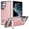 thumbnail image 1 of Allytech Case for Samsung Galaxy S22 Ultra, Hidden Kickstand PU Leather [Compatible with MagSafe] Case, [Anti-Drop & Shockproof] Ultra Slim Retro Protective Case for Women Men - Rosegold, 1 of 8