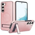 thumbnail image 1 of Allytech Case for Samsung Galaxy S23, Hidden Kickstand PU Leather [Compatible with MagSafe] Case, [Anti-Drop & Shockproof] Ultra Slim Retro Protective Case for Women Men - Rosegold, 1 of 8
