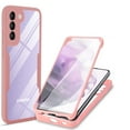 thumbnail image 1 of Allytech Case for Samsung Galaxy S23 Plus 6.6 inch 5G (2023), Built-in Screen Protector Full Body Protective Dual-Layer Rugged Clear TPU Back Cover with Silicone Bumper Case for Galaxy S23+, Pink, 1 of 10