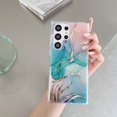 thumbnail image 1 of Allytech Case for Samsung Galaxy S23 Plus with Marble Pattern, Stylish Ultra Slim Lightweight Shockproof Anti-Scratch Case for Women Girls, Soft TPU Bumper PC Back Cover, A, 1 of 8