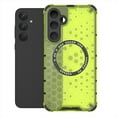 thumbnail image 1 of Allytech Case for Samsung Galaxy S23 Plus, Non-Yellowing Anti-Scratch Slim Thin Translucent Honeycomb Heat Dissipation Dual-Layer Drop Protection Bumper Case Cover Compatible with MagSafe, Green, 1 of 10