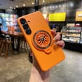 thumbnail image 1 of Allytech Case for Samsung Galaxy S23 Plus,【Skin-Friendly Touch】Ultra Slim Lightweight Ring Kickstand Shockproof Drop Protection Hard PC Back Case for Samsung Galaxy S23 Plus - Orange, 1 of 8