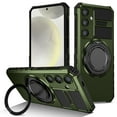 thumbnail image 1 of Allytech Case for Samsung Galaxy S24 - 360° Rotatable Magnetic Ring Stand - Compatible with MagSafe - Military-Grade Protection - Anti-Scratch & Anti-Fingerprint - Slim Fit Cover (Darkgreen), 1 of 11