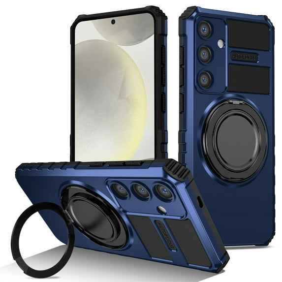 Allytech Case for Samsung Galaxy S24 Plus - 360° Rotatable Magnetic Ring Stand - Compatible with MagSafe - Military-Grade Protection - Anti-Scratch & Anti-Fingerprint - Slim Fit Cover (Royalblue)