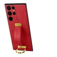 thumbnail image 1 of Allytech Case for Samsung Galaxy S24 Ultra with Wristband & Ring Holder, Luxury PU Leather Screen Lens Protection Shockproof Anti-Scratch Slim Cover Case for Women Men - Red, 1 of 6
