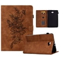 thumbnail image 1 of Allytech Case for Samsung Galaxy Tab A 10.1 inch 2016 Model (SM-T580/ SM-T585/ SM-T587), Auto Sleep Wake Smart Card Slots Pen Holder Magnetic Snap Flip Stand PU Leather Case, Brown, 1 of 10