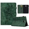 thumbnail image 1 of Allytech Case for Samsung Galaxy Tab A 10.1 inch 2016 Model (SM-T580/ SM-T585/ SM-T587), Auto Sleep Wake Smart Card Slots Pen Holder Magnetic Snap Flip Stand PU Leather Case, Green, 1 of 10
