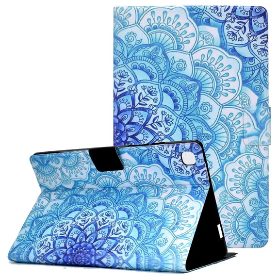 Allytech Case for Samsung Galaxy Tab A 8.0 Inch 2019(SM-T290/SM-T295), Wallet Folding Stand Anti-Slip Card Slots PU Leather Shockproof Case for Galaxy Tab A 8.0" T290/T295 2019, Mandala