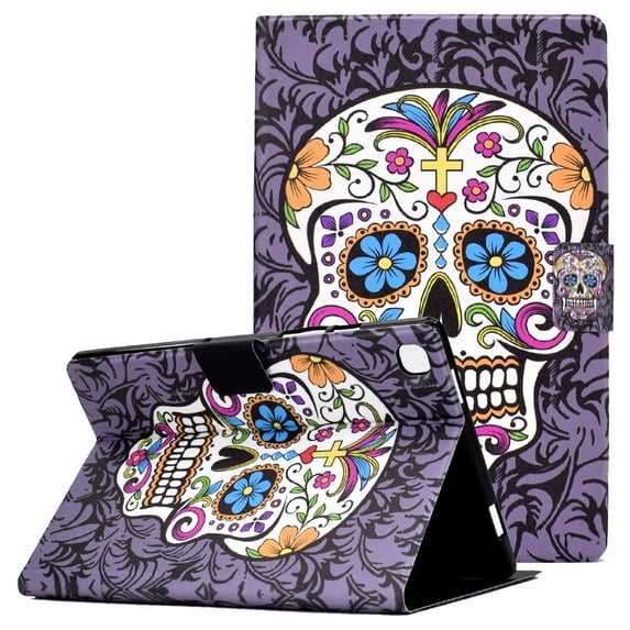 Allytech Case for Samsung Galaxy Tab A 8.0 Inch 2019(SM-T290/SM-T295), Wallet Folding Stand Anti-Slip Card Slots PU Leather Shockproof Case for Galaxy Tab A 8.0" T290/T295 2019, Skeleton