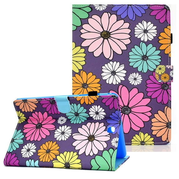Allytech Case for Samsung Galaxy Tab A 9.7 T550 P550, PU Leather Smart Cover Auto Sleep Wake Full Protection Pencil Holder Folio Flip Stand Cover for Samsung Galaxy Tab A 9.7" T550, Daisys