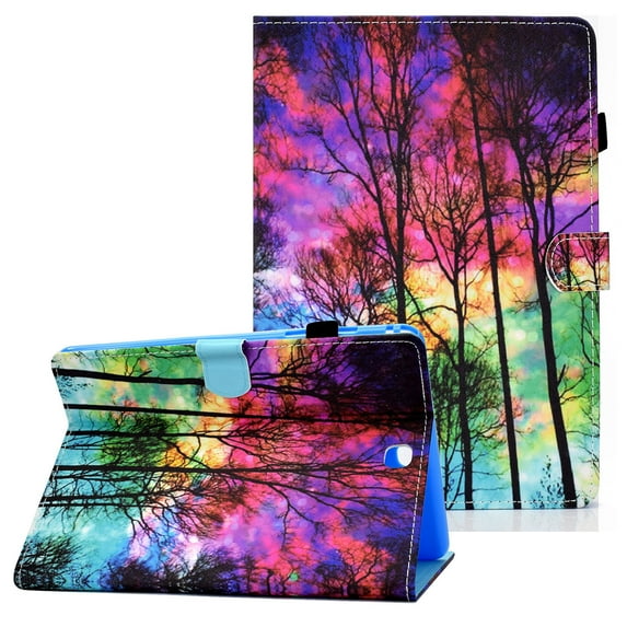 Allytech Case for Samsung Galaxy Tab A 9.7 T550 P550, PU Leather Smart Cover Auto Sleep Wake Full Protection Pencil Holder Folio Flip Stand Cover for Samsung Galaxy Tab A 9.7" T550, Forest