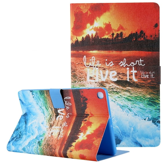 Allytech Case for Samsung Galaxy Tab A7 10.4 Case 2020, SM-T500 SM-T505 SM-T507 Cover, Slim PU Leather Folio Stand Magnetic Closure Wallet Case for Galaxy Tab A7 10.4" 2020 Model T500, Sea