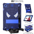 thumbnail image 1 of Allytech Case for Samsung Galaxy Tab A8 10.5 Inch 2022 (SM-X200 / SM-X205), Rugged Case with Hidden Kickstand & Adjustable Shoulder Strap, Thickned Silicon Edges Shockproof Case - Navy+Blue, 1 of 6