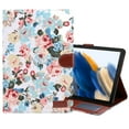 thumbnail image 1 of Allytech Case for Samsung Galaxy Tab A8 10.5" SM-X200 X205 X207 - Flower Design Slim PU Leather Kickstand Shockproof Full Protection Auto Sleep Wake Magnetic Closure Case Cover for Samsung Galaxy A8, 1 of 7