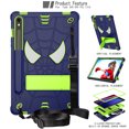 thumbnail image 1 of Allytech Case for Samsung Galaxy Tab S9 FE/S9 11.0" 2023 (SM-X510/X516B/X710/X716B), Rugged Case with Hidden Kickstand & Adjustable Shoulder Strap, Thickned Silicon Edges Shockproof Case - Blue+Green, 1 of 6