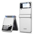 thumbnail image 1 of Allytech Case for Samsung Galaxy Z Flip 3 2021[5G], Galaxy Z Flip3 Case Magnetic, Back Small Screen Protector Anti-Scratch Hard PC Non-Slip Cover Case for Samsung Z Flip 3, Silver, 1 of 8