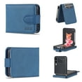 thumbnail image 1 of Allytech Case for Samsung Galaxy Z Flip 4 2022, Z Flip 4 Case with Card Holder Premium PU Leather Flip Wallet Shockproof Case for Samsung Z Flip 4, Blue, 1 of 6
