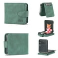 thumbnail image 1 of Allytech Case for Samsung Galaxy Z Flip 4 2022, Z Flip 4 Case with Card Holder Premium PU Leather Flip Wallet Shockproof Case for Samsung Z Flip 4, Green, 1 of 6