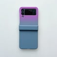 thumbnail image 1 of Allytech Case for Samsung Galaxy Z Flip 4 (5G) 2022, Luxury Gradient Color Hard Shockproof Protective Folding Slim Cover for Samsung Z Flip4 2022, Purple + Gray, 1 of 5