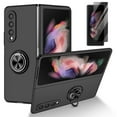 thumbnail image 1 of Allytech Case for Samsung Galaxy Z Fold 3 5G 2021, Samsung Z Fold 3 Case with Front Privacy Tempered Glass Screen Protector, 360°Ring Holder Stand Magnetic All-Inclusive Protective Shell, Black, 1 of 13