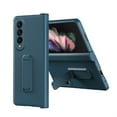 thumbnail image 1 of Allytech Case for Samsung Galaxy Z Fold4 5G, Built-in Screen Protector Ultra Thin Anti-Drop Shockproof Carbon Fiber Hinge Protection Stand Case for Samsung Z Fold4 2022, Cyanblue, 1 of 10