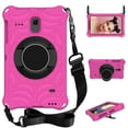 thumbnail image 1 of Allytech Case for T380 T385 T387 T377 T330, EVA Rubber Silicone Kids Friendly Shockproof Heavy Duty Protection Hand Strap Case Cover for Samsung Galaxy Tab A 8.0 T380 T385 T387, Rose, 1 of 6