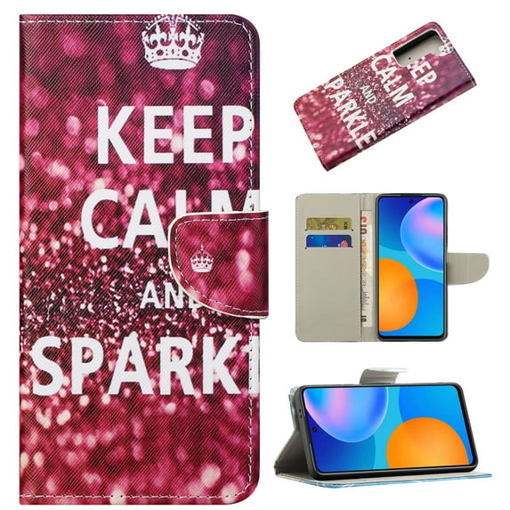 Allytech Case for Samsung Galaxy S21 FE,Magnetic Leather Stand Card Slot Flip Protector Case Cover,6.4 Inch,H