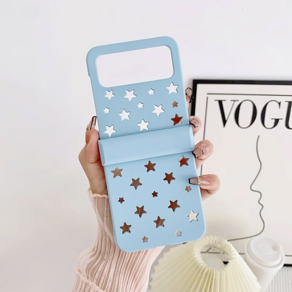 Allytech Case for Samsung Galaxy Z Flip 4 5G 2022, Ultra Slim Non Slip Hard PC Flip Folio Protective Case for Samsung Z Flip 4 (6.7 inch), Skyblue