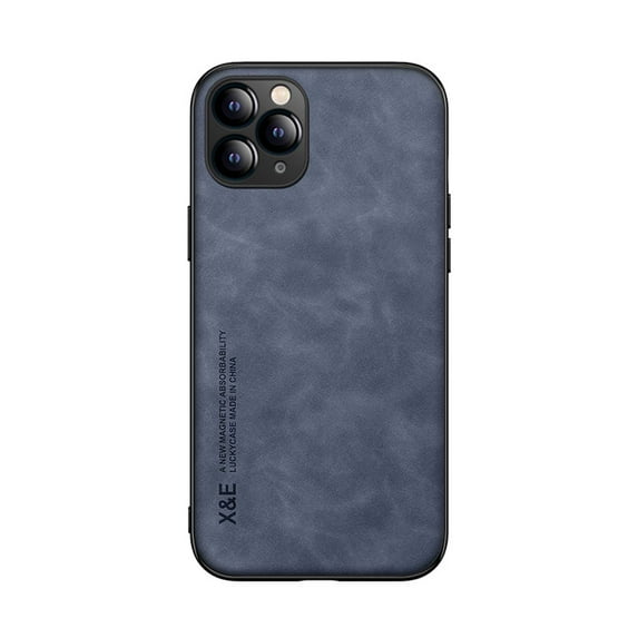 Allytech Case for iPhone 11 Pro max Luxury Leather Phone Case Simple solid color Full Camera Protective Cover for iPhone 11 Pro,Blue