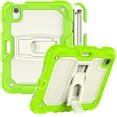 thumbnail image 1 of Allytech Case for iPad Mini 6th Gen 2021(8.3 inch), iPad Mini 6 Case with Pencil Holder, Rugged Kickstand Hard Plastic and Soft Silicone Shock Resistant Kidsproof Case with Shoulder Strap, Green, 1 of 6